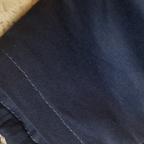 Solid Navy 3 layer reusable mask, nose wire+pocket - Picture 3 of 3